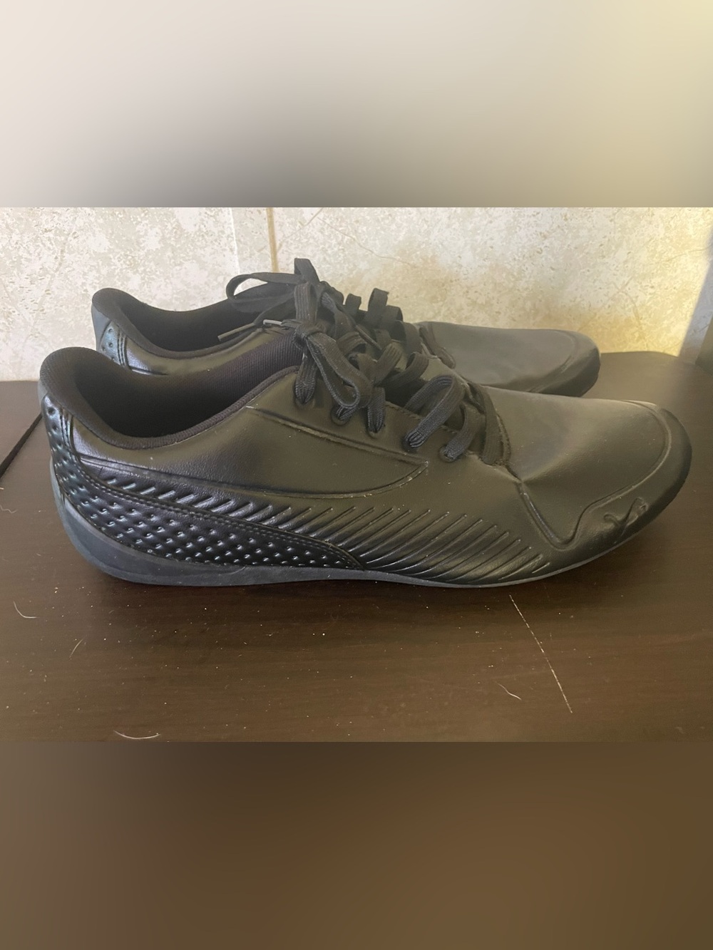 Puma Men's Black Low-Profile Lace-Up Sneakers